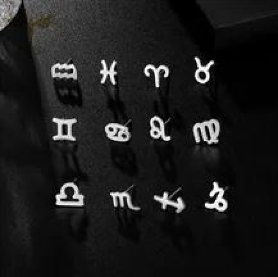 Sternzeichen Edelstahl Ohrstecker